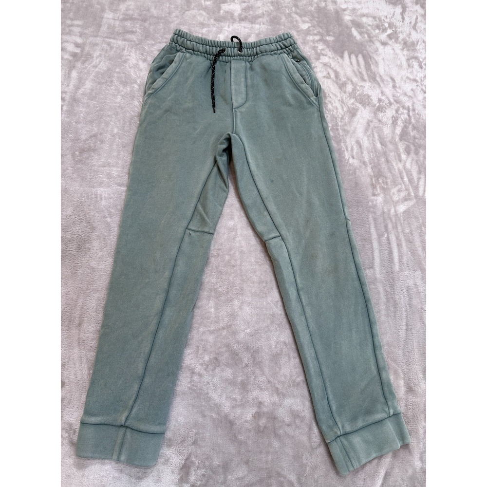 Gap Sweatpants Boys Size Large 10 Light Green Drawstring Pockets Elastic Waist